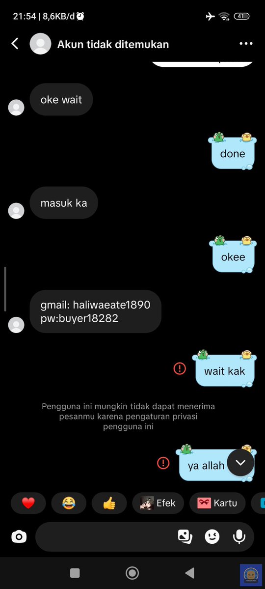 roblox_fess's tweet image. !roblox ⚠️PENIPUAN ⚠️
Guys minta tolong report atau komen di akun t!ktok ini, aku baru aja ditipu😭 dia jual akun roblox yg ada korbloxnya dan akun2 evade. Aku gatau udah berapa banyak org yg dia tipu, biar gaada korban lagi tolong bgt bantu report atau komen ya gais😭😭😭