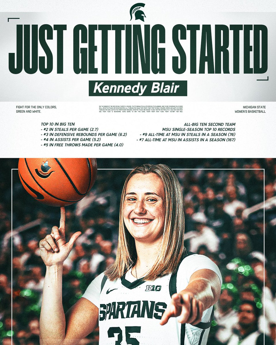 MSU_WBasketball's tweet photo. &amp; so much more to come from KB💪 https://t.co/UQNnRzx079