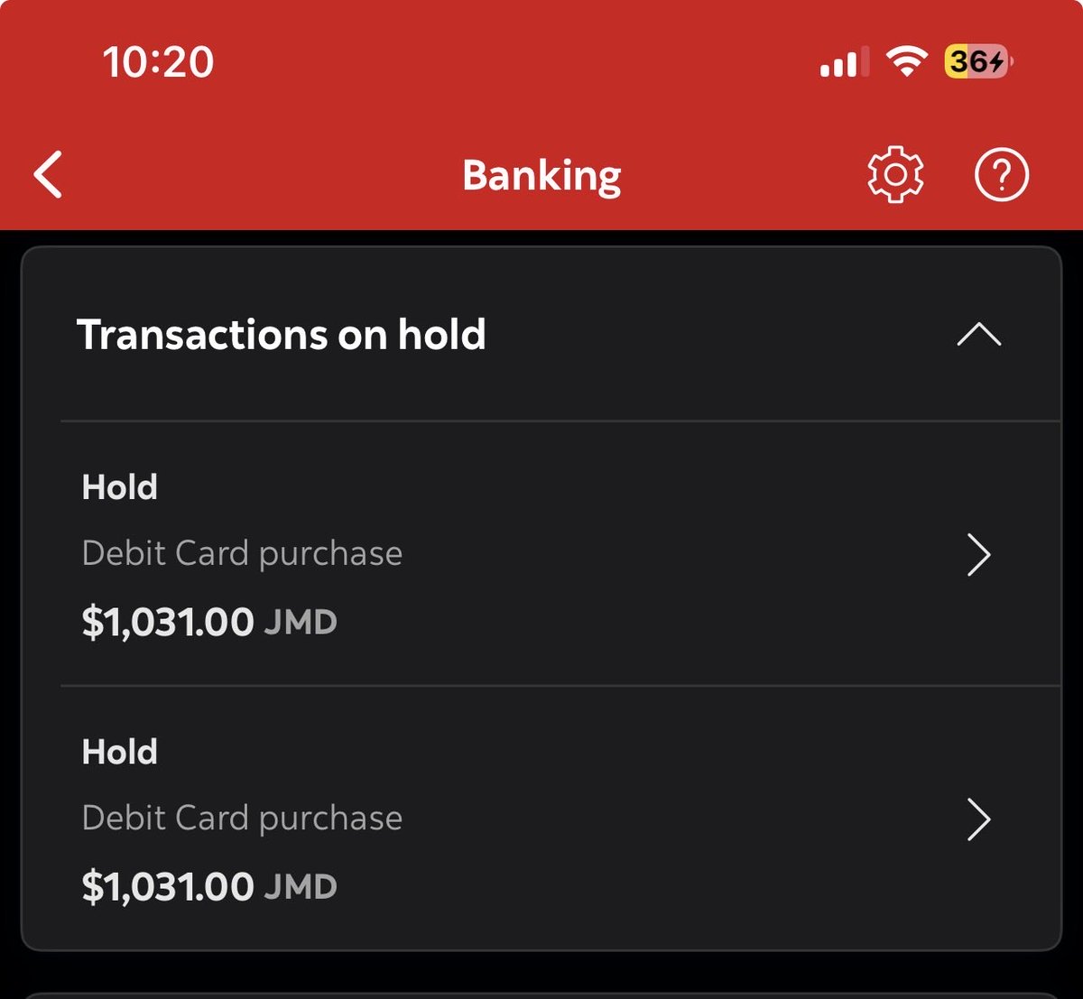 SundayDinna's tweet photo. @nnboogie @ScotiabankJM Crying rn cause more of my money is still on hold!! https://t.co/amKnFRMb1f