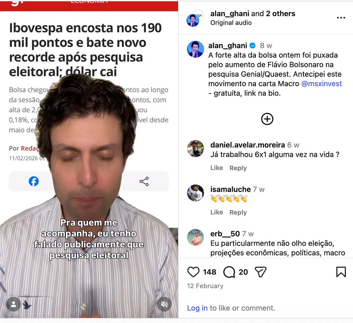 A lógica do bolsominion: Lula não tem nada a ver com a alta da bolsa, mas o Flávio Bolsonaro sim! 🤣🤣
O mundo paralelo que eles vivem....!!PQP