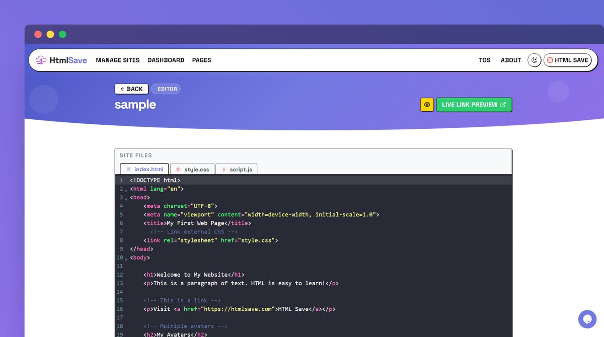 Html Save tweet media