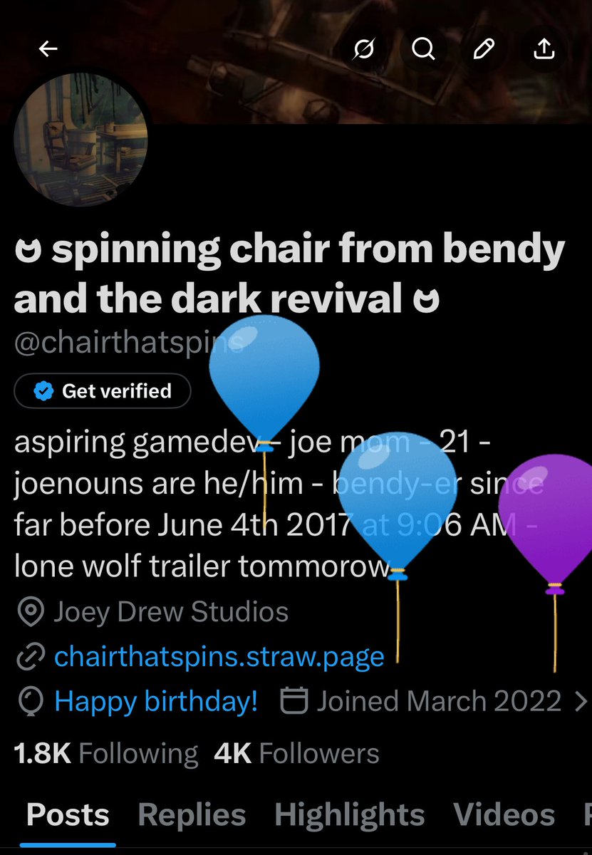 ဗ spinning chair from bendy and the dark revival ဗ tweet media