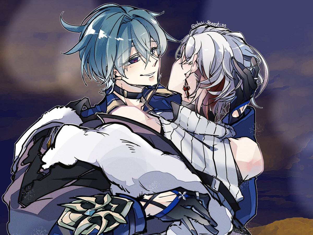 akasi_gennshinn's tweet photo. それは酷く、甘やかな　（※ロエイル） https://t.co/NaILmKNmyK