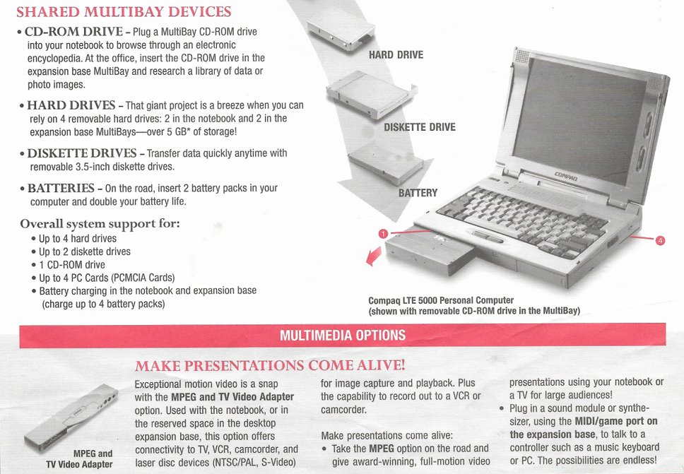 Oh! Here's the Compaq literature on this thing. I need to dig through ...