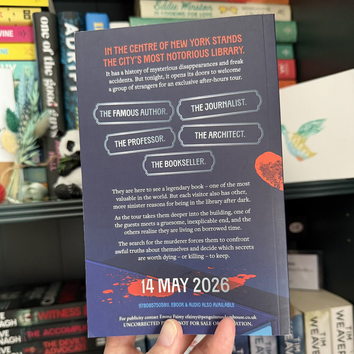 shonaholmes23's tweet image. 📚📮#BookPost📚📮

After loving #YouAreFatallyInvited I’m very excited to have received a copy of #TheLibraryAfterDark by @andepliegowrite

This upcoming release sounds like another captivating mystery to be solved!🔍

Huge thanks to @emma_fairey @TransworldBooks 📖

#BookTwitter
