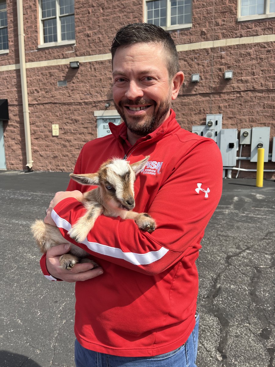 fishwindowclean's tweet photo. THE G.O.A.T. for National Pet Day. 🐐❤️ https://t.co/9PWW7Xum0Y