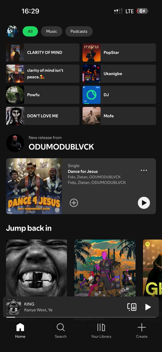 thug4racks's tweet photo. let’s see your Spotify dashboard😁🏜️ https://t.co/rt6mvGcTfY