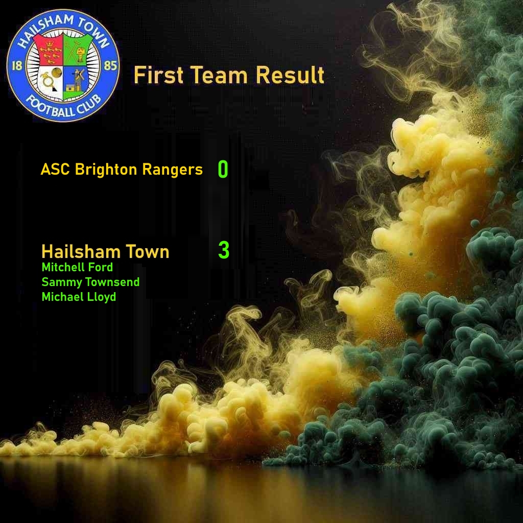 hailshamtownfc's tweet photo. Hailsham Town bounced back from the late Intermediate Cup final defeat on Saturday with an important 3-0 win away to ASC Brighton Rangers, with goals from Mitch Ford, Sammy Townsend and Michael Lloyd 💛💚

#NonLeague #Sussex https://t.co/a7Mftok5yy