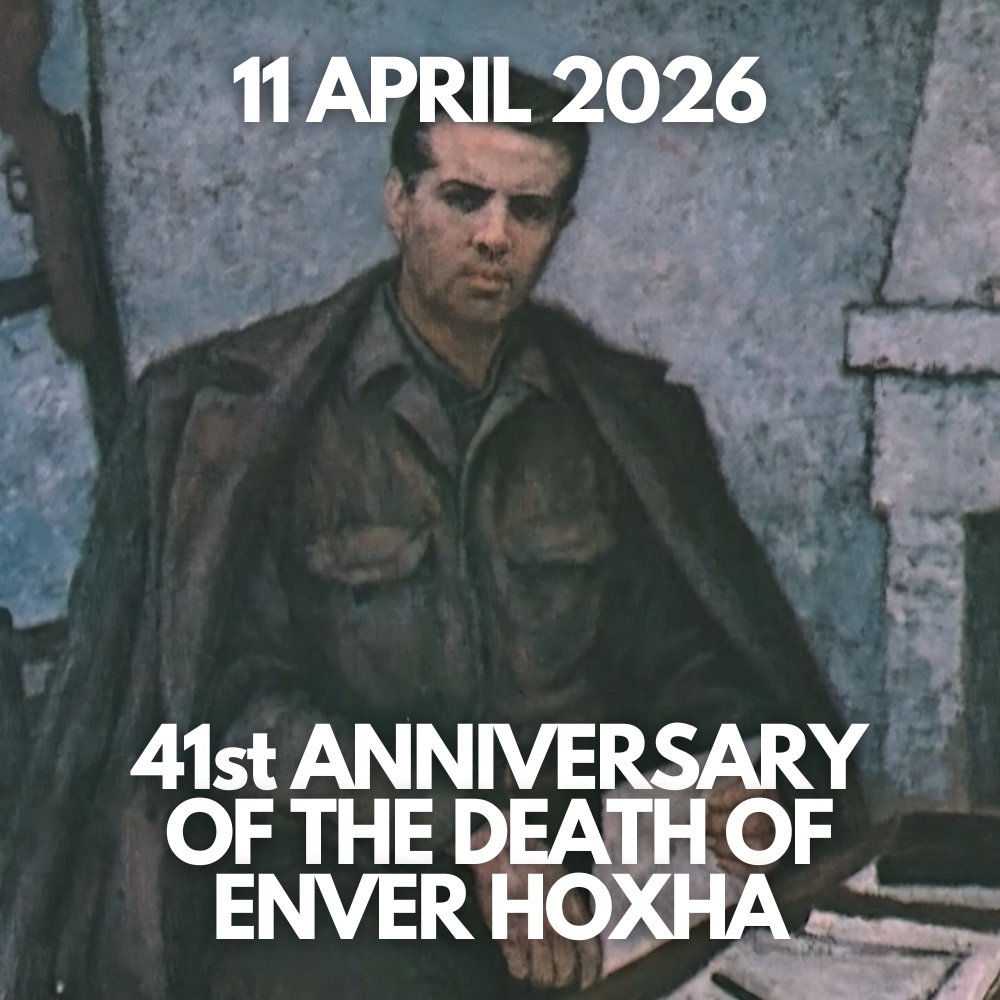 November8PH's tweet photo. 41 years ago, Enver Hoxha left behind an Albania of "granite rock," as he so often called it. Though many things have been said since then, it cannot be disputed that in his time, his Homeland achieved its greatest ever strength and worldwide respect. This was always Enver's aim. https://t.co/QFjq7kZh1z