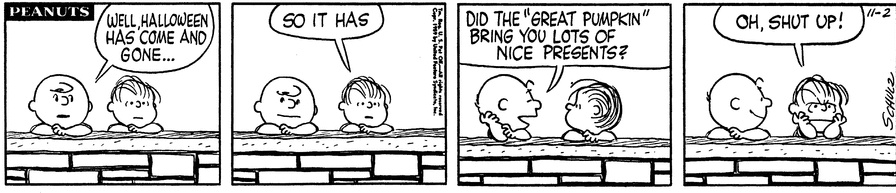 daily charlie brown and linus van pelt tweet media