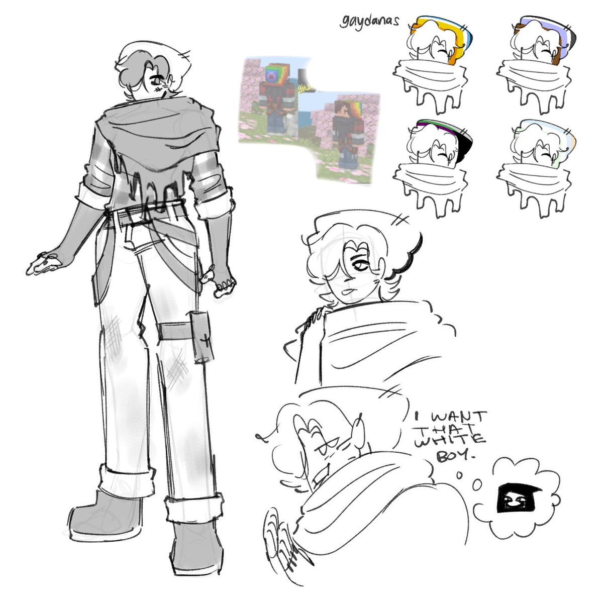 drew my minecraft skin NOT the same to his first version i would rather ...