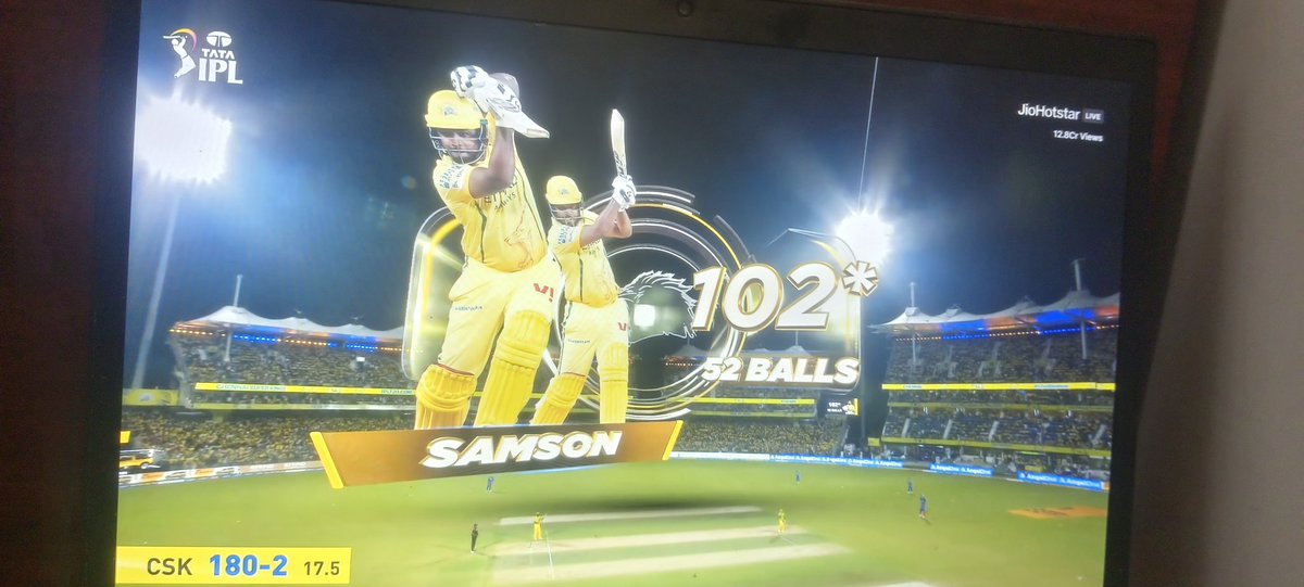 nagarajnaidu0's tweet photo. 1st century in #IPL2026 Under @ChennaiIPL
@IamSanjuSamson well done #Cheta
Don't dare to compare with #CSK https://t.co/a7bEhVZA8f