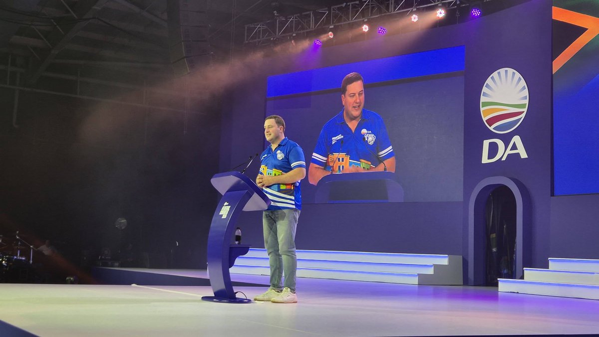 DAGauteng's tweet photo. Our mission is clear: Getting SA working!
📷 What do the candidates contesting for the DA Federal Leader position have to offer?
📷 Watch as Federal Leader Candidate Geordin-Hill Lewis sets out his vision of offering to take the party forward.
#DAcongress2026 https://t.co/DEC1rYoWic