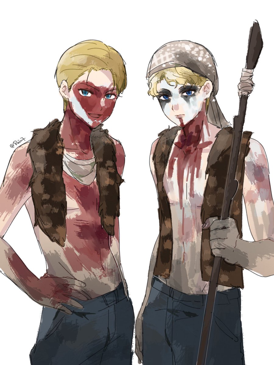 rain75250's tweet photo. If you meet these two people, it's best to run away

#loxpratt #lordoflies #drawing #fanartㅤㅤㅤㅤ
#lordofliesjack #lordofliesroger
#jackmerridew https://t.co/GtA1Z1fRP7