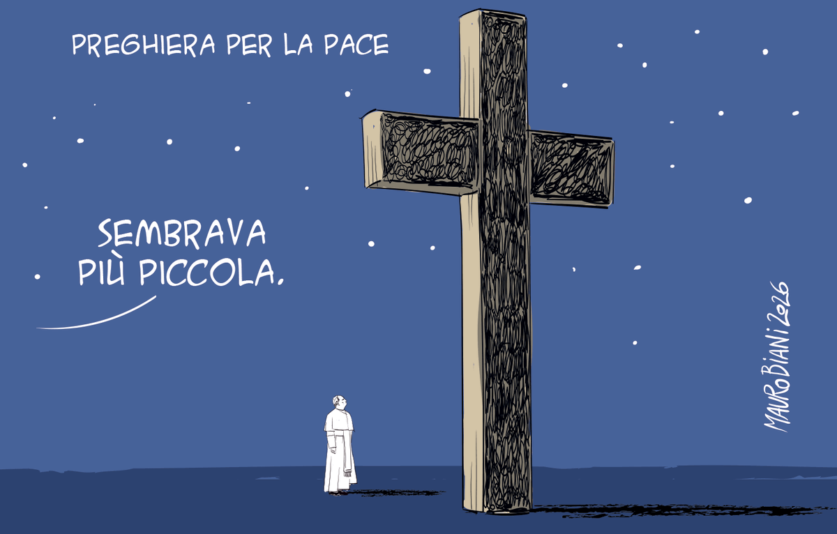 maurobiani's tweet photo. #PapaLeone
#veglia di #preghiera per la #pace oggi alle 18.
Oggi per @repubblica https://t.co/zFcS2EPWLH
