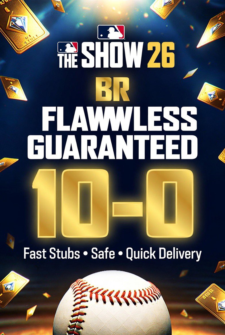 MLB The SHOW26 Stubs & BR Flawless |MUT &CUT Coins tweet media