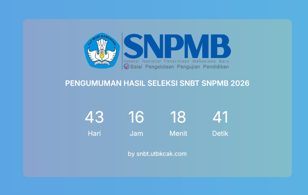 INFO SNBP & SNBT 2026 tweet media