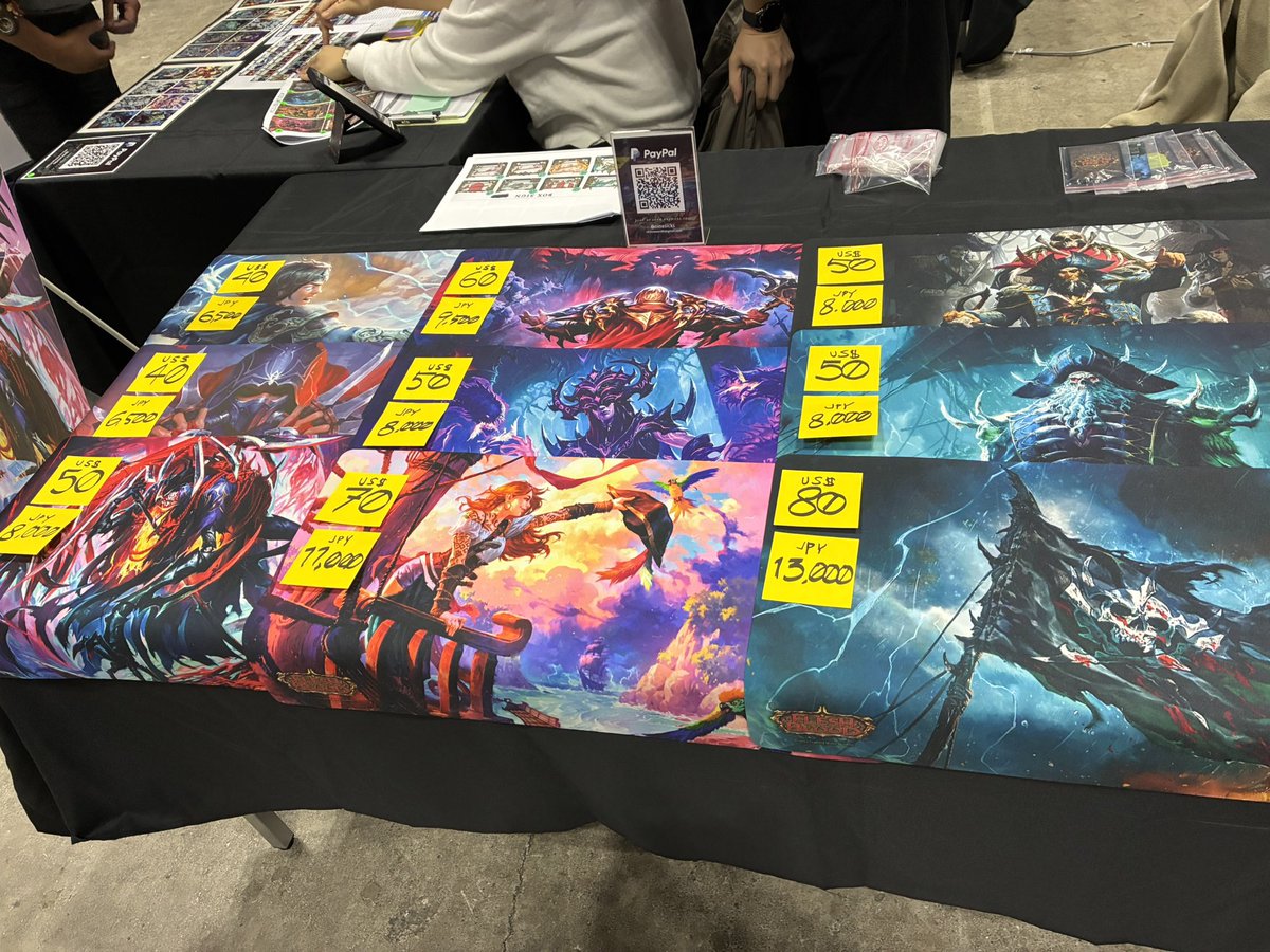 For those who could not attend Pro Tour Yokohama but wants to cop out these playmats- I can keep and ship it to you.

Just dm me. You have 15hours.

Cheers.

Photo taken by <a href="/KingKazumaMTG/">KingKazuma_TCG/KAZUMA SUZUKI</a> 

And thank you for all who support my little corner, can't do this all without you guys! ✨