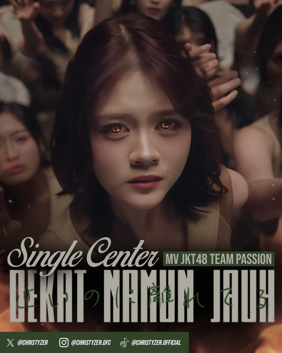 Christyzer's tweet image. CONGRATULATIONS @A_ChristyJKT48 

For becoming the Global Center of Setlist "𝗣𝗮𝘀𝘀𝗶𝗼𝗻 𝟮𝟬𝟬% &amp;amp; Single Center of "[𝗠𝗩] 𝗗𝗲𝗸𝗮𝘁 𝗡𝗮𝗺𝘂𝗻 𝗝𝗮𝘂𝗵"

We're so proud of you!!🥺❤️‍🔥

#Passion200PercentJKT48 #JKT48Passion
#PassionFirstFlame #PassiOnFire #GuePassion