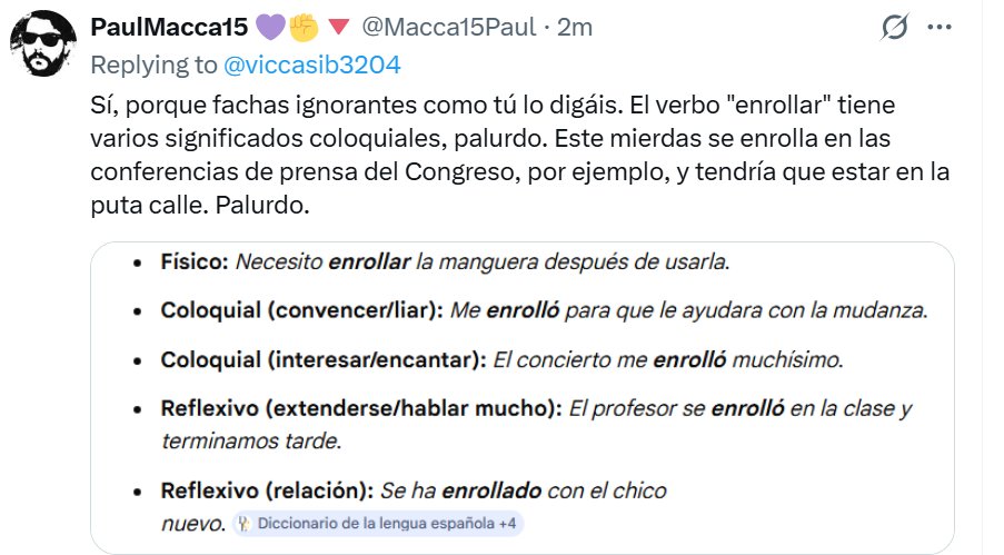 Resulta que Santaolalla no ha hecho un comentario homófobo, que os ha parecido a vosotros, pero es que no miráis el diccionario, que enrollar significa diferentes cosas...Inteligencia Podemil!