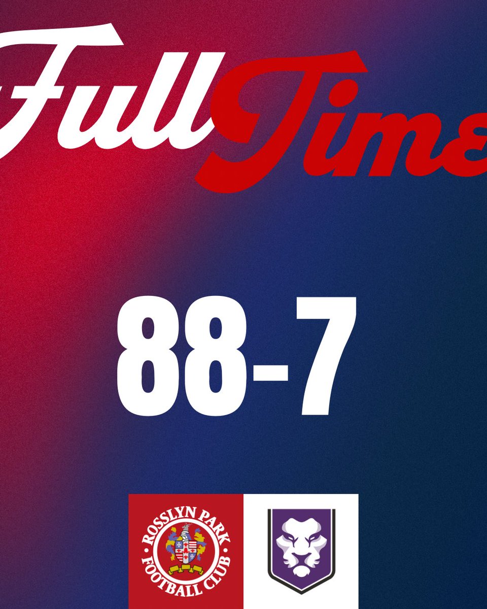 rosslynpark's tweet image. A great win to see out the 25/26 season at The Rock! 

#RPFC
