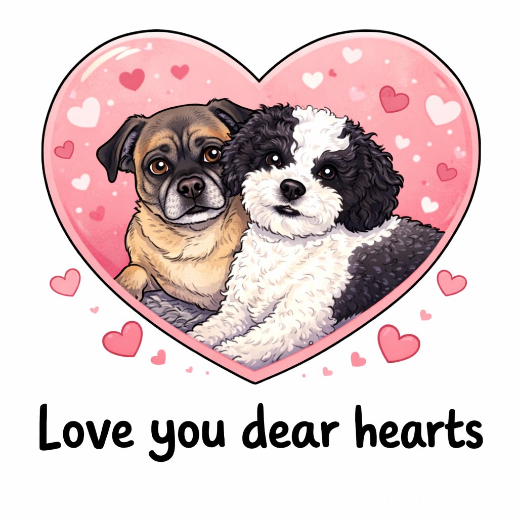 PugnatiousG's tweet image. Scruffy, you are the best nurse ever. We hope you slept well and Dani is feeling better soon. Sending you Love and hugs and wishing you a wonderful weekend dear hearts.

Love Duggie and Phoebe ❤️ 
#TikiMyHeart #NinaAngel
#PuggieForever #Friends4Ever 
#ForeverLoved