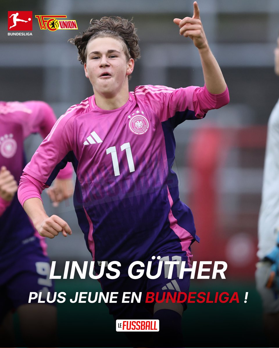LeFussballMedia's tweet image. 🚨👶A seulement 16 ans et 3 jours, Linus Güther devient le PLUS JEUNE joueur à découvrir la Bundesliga ! 

Herzlich Willkommen !

#Bundesliga #Talent #FCHFCU