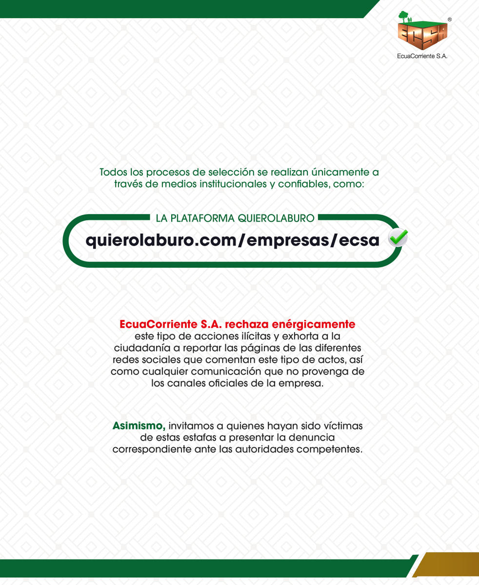EcuaCorriente S.A. tweet media