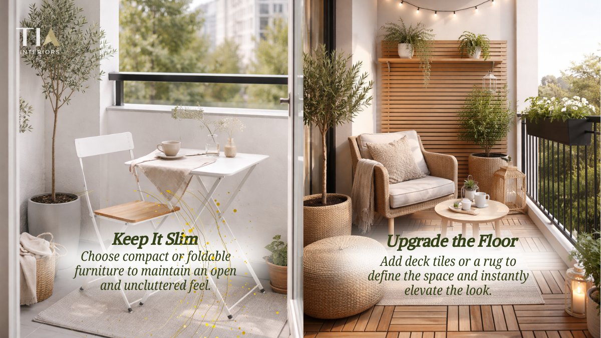 tiadecors's tweet image. Small balcony, big impact.
Smart styling can make any space feel open, clean, and well-designed.

#balconydesign #smallspaces #homedecor #interiordesign #minimalism #homestyle #designideas