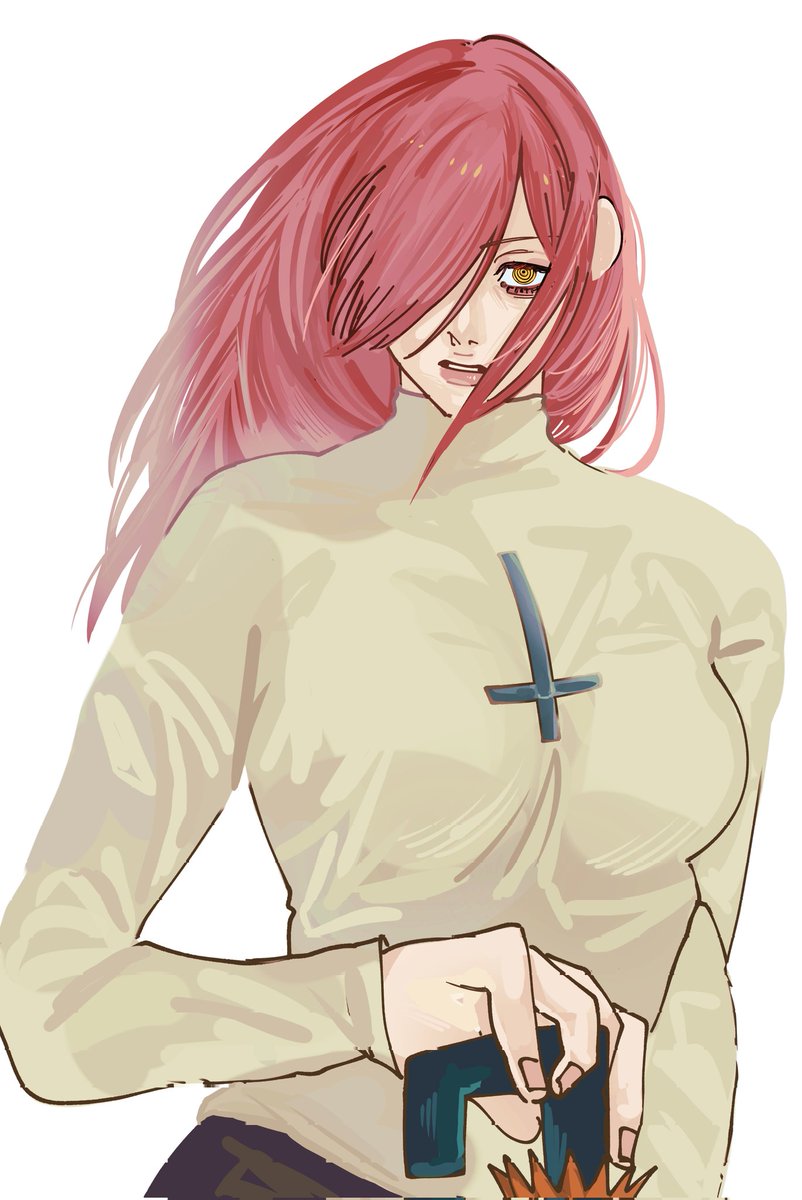 retrezer's tweet photo. i love the Makima reference #Skullgirls #chainsawman #Parasoul #Makima https://t.co/3vo1hjnVaa
