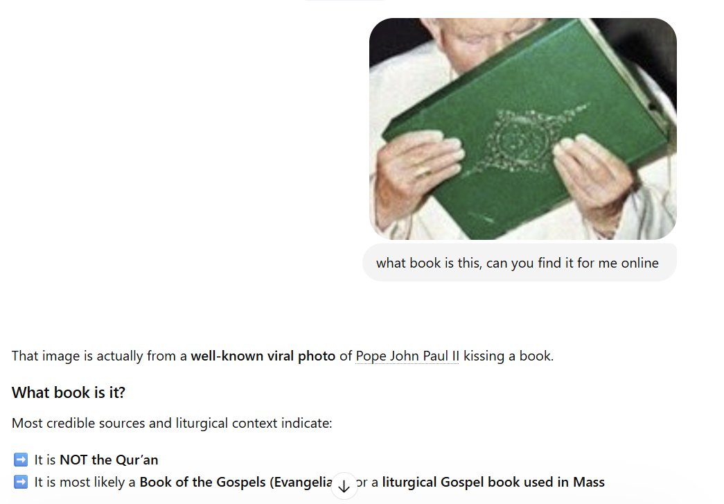 Hogwash. Here is the evidence John Paul II kissed the Koran - fully documented: https://t.co/DxGRquZiCX