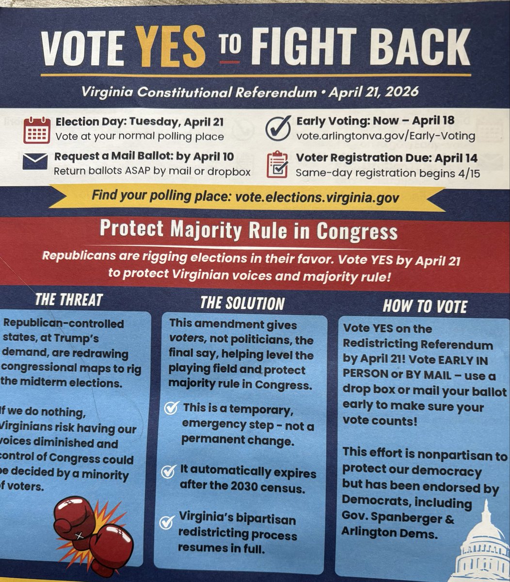 npa222's tweet photo. @ABlackPolitical Early voting started in March in Virginia actually. Good to promote to vote yes! https://t.co/okCWXsc8Ho
