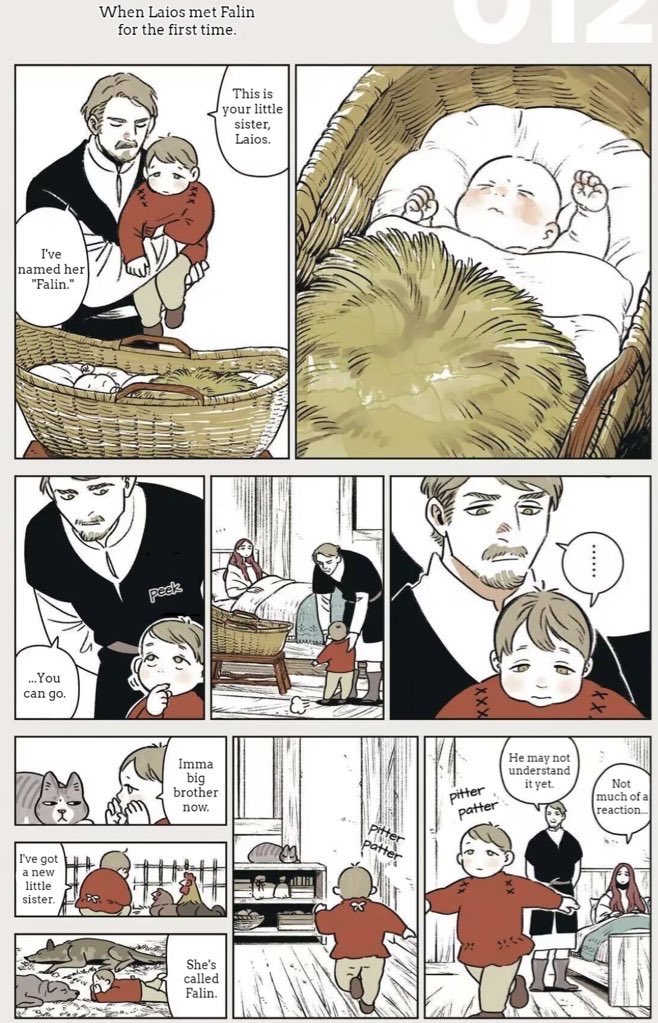 when laios told all of the pets that he has a baby sister 🥹