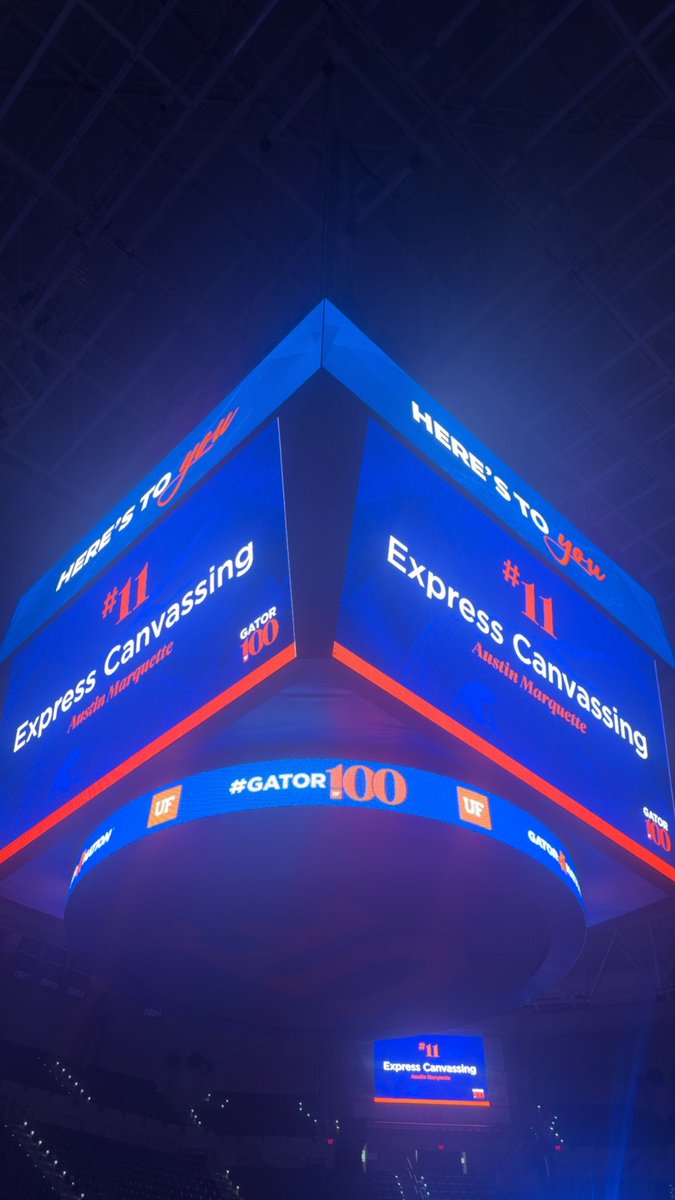 Expresscanvass's tweet photo. Honored to be named to the University of Florida Gator100. Ranked #11 this year. Proud of our team. 🐊 https://t.co/WBRmt5Mknq