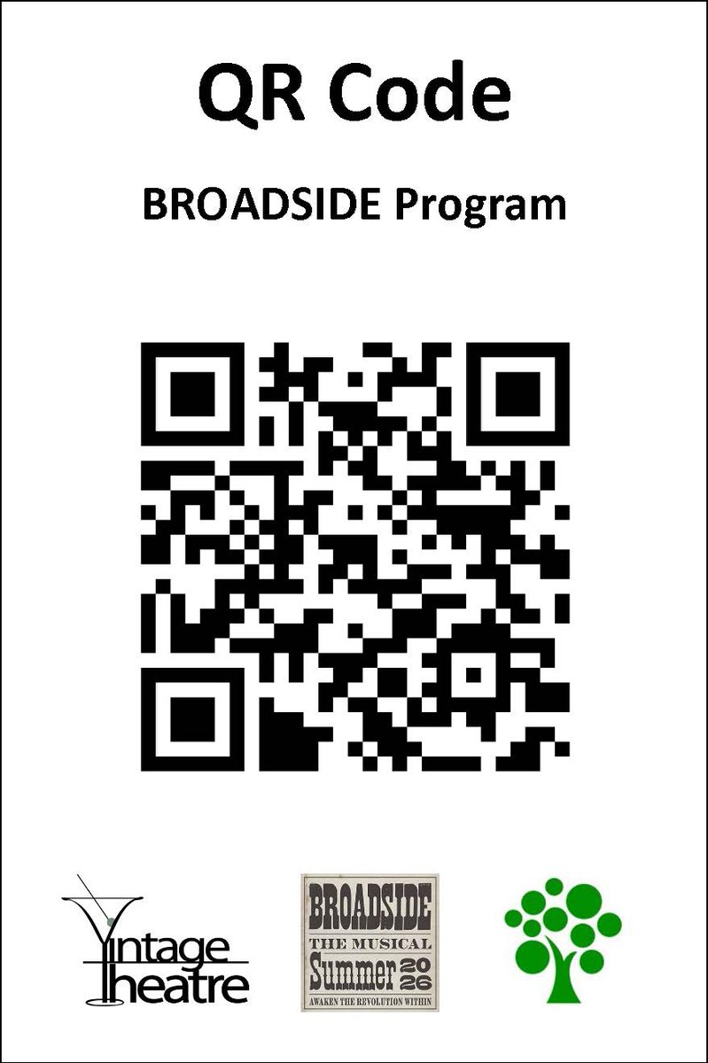 BroadsideShow's tweet photo. From scripts to sheet music to rehearsal schedules, we’ve gone digital. No stacks of paper, no outdated printouts, just shared files, real-time updates, and a smoother process. And for audiences? QR codes instead of programs. Scan, explore, enjoy. Less paper. More presence. https://t.co/C48Hup8EZN