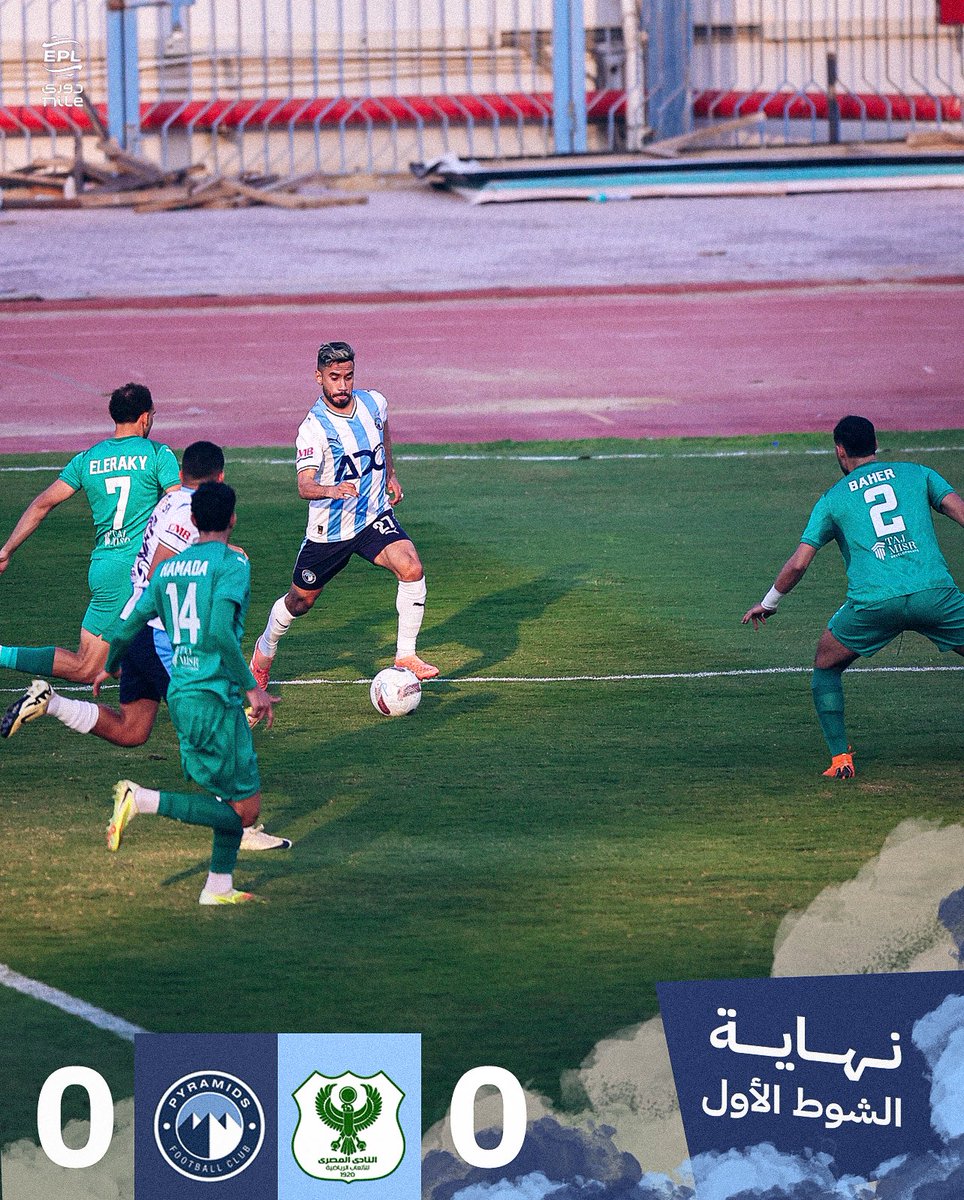 pyramidsfc's tweet image. نهاية الشوط الأول 

بيراميدز 0-0 المصري 

#Pyramids | #ملوك_الكرة
