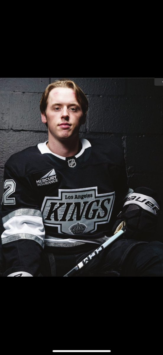 LAKBC's tweet photo. Hey @LAKings fans, It’s Game Day! Today’s PFAB is Brandt Clarke. We will also raffle off this Quinton Byfield signed stick. All proceeds from the stick raffle go to California Condors Special Needs Hockey Club. #GOKINGSGO https://t.co/pfgsE2AJNK