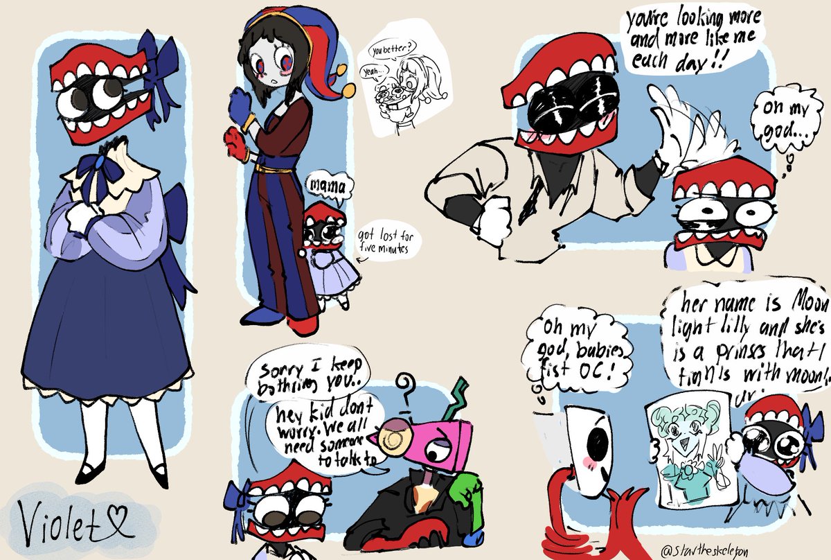 Startheskeleto1's tweet image. Violet… she’s just very endearing to me okay? 
#showtime