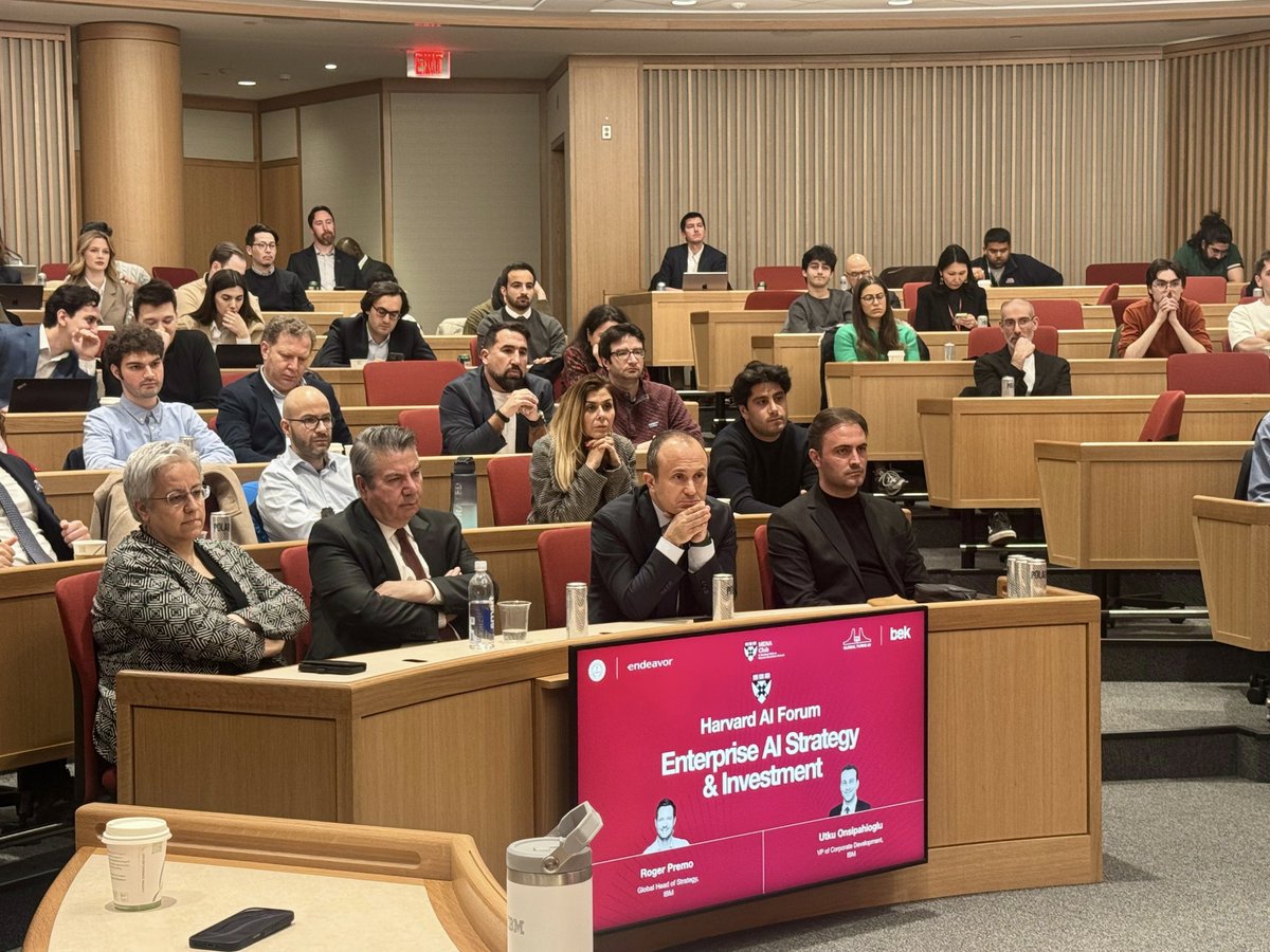 BAtaseligi's tweet photo. Harvard Business School’da Harvard Yapay Zeka Forumu’nun ikincisini gerçekleştirdik.

Boston Eğitim Ataşeliği, Global Turks AI ve HBS MENA Club iş birliğiyle düzenlenen, açılışını Büyükelçimiz Sedat Önal’ın yaptığı forumda akademisyen, öğrenci, girişimci ve yatırımcılar buluştu. https://t.co/MqbptelYQY