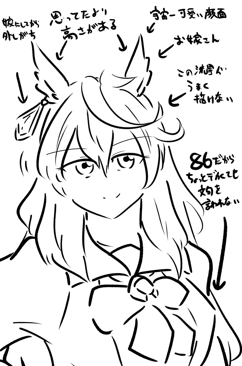 今原稿で散々ルドルフ描いてたんですけど最近手癖で描き過ぎていた気がするので軽く見直しました 