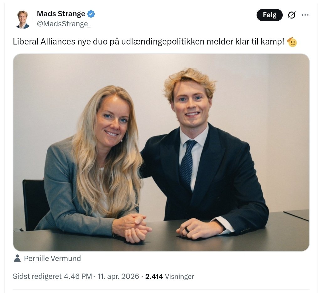 LiberaleVidner's tweet photo. Den ariske duo melder klar til kamp.
#AriskAlliance #FV26 #dkpol https://t.co/fppw0KYKtg