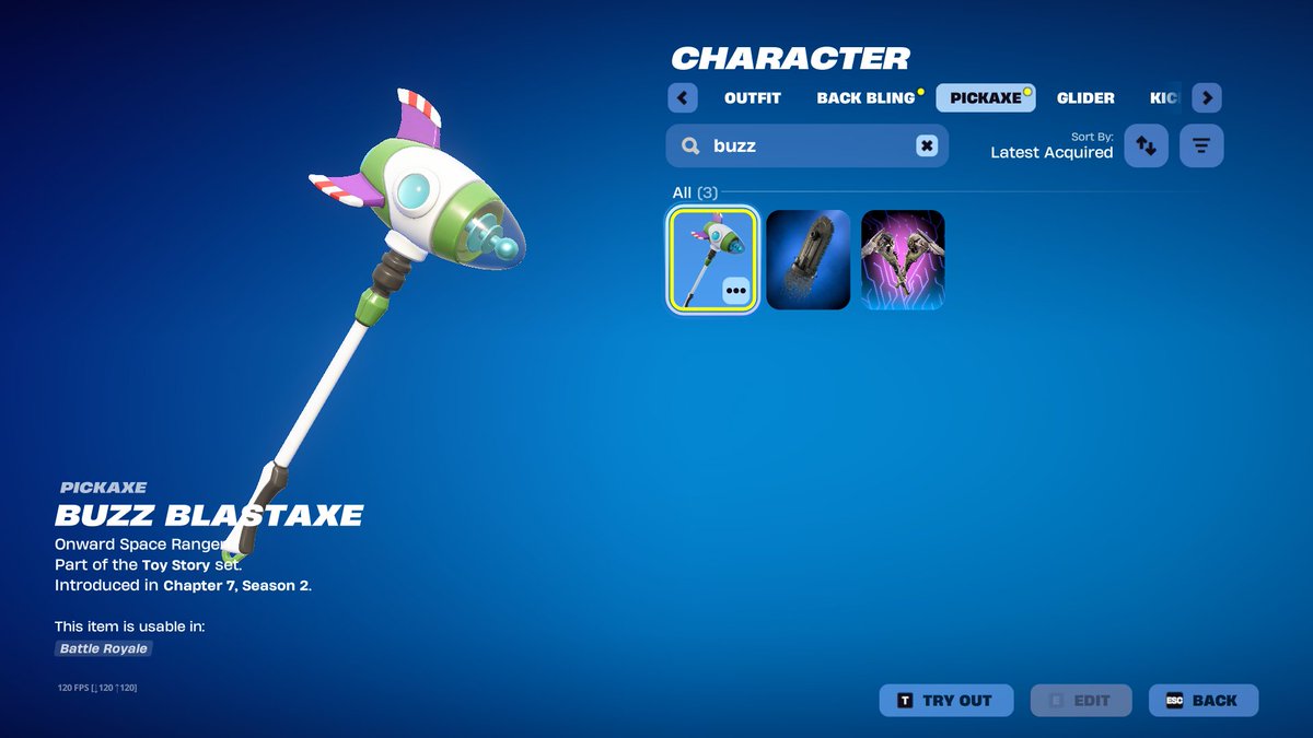 This must be a bug but in the item shop it states that Buzz's microphone is equippable as a pickaxe and a back bling but the microphone is no where to be found. <a href="/FortniteStatus/">Fortnite Status</a>