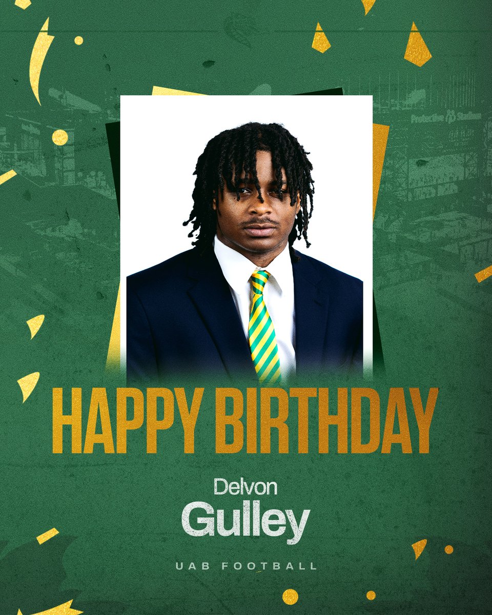 UAB_FB's tweet image. Hope it's a great one! 🥳 @GulleyDelvon

#WinAsOne