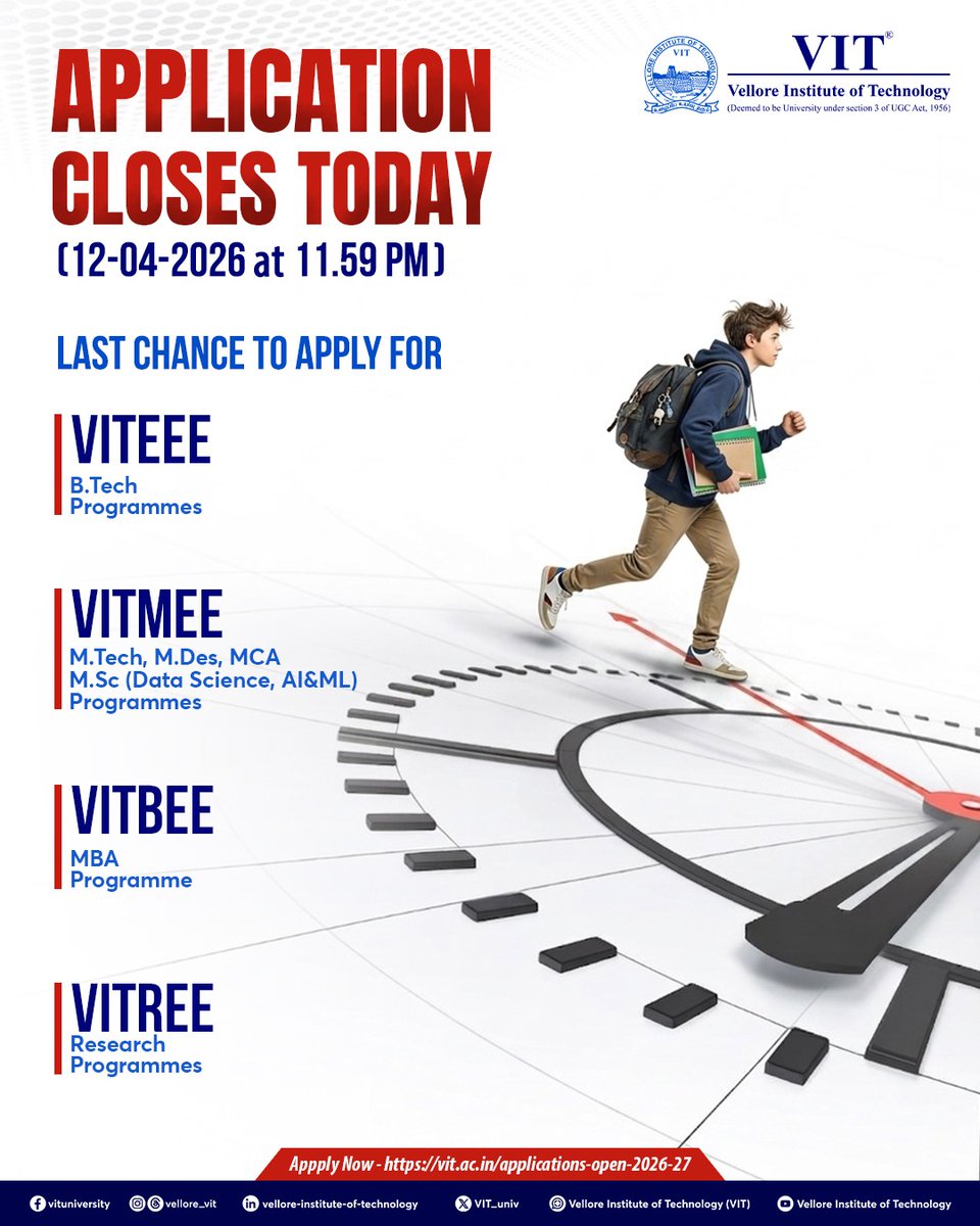 VIT University tweet media