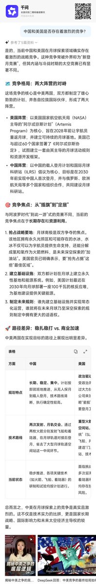 看来，中美不仅在 AI 上疯狂竞争，在探月上也同样存在着激烈的竞争，有点历史重演的味道