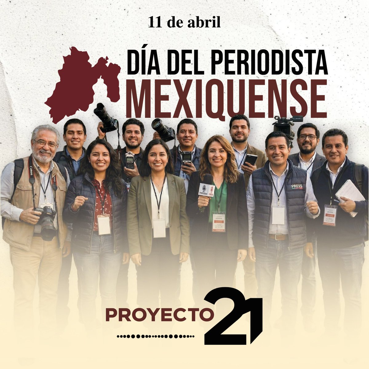 Proyecto21RM's tweet photo. 📰📲 Hoy reconocemos a quienes, con su voz y compromiso, hacen del periodismo una herramienta para informar, cuestionar y construir una sociedad más consciente. https://t.co/HJ6pRTT0tA