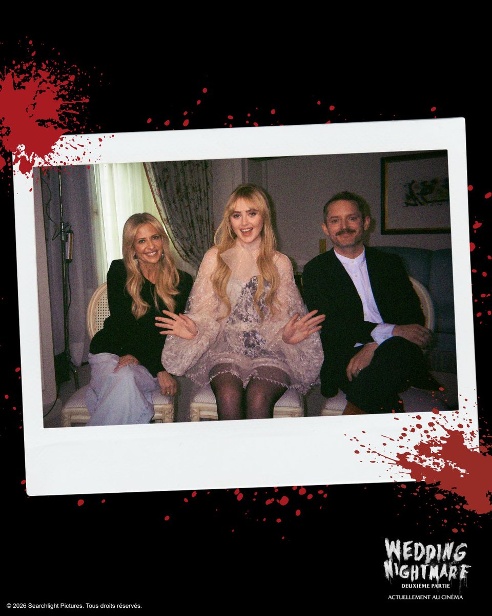 Petit souvenir du passage à Paris de Sarah Michelle Gellar, Kathryn Newton et Elijah Wood pour Wedding Nightmare : deuxième partie. Ne sont-ils pas magnifiques ? 😍

Actuellement au cinéma.

#WeddingNightmare