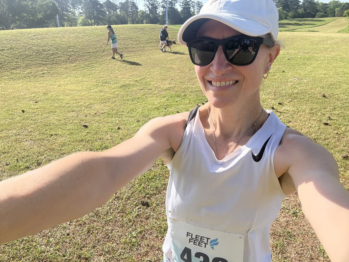 Hospice of West AL 5k! On the <a href="/AlabamaTrack/">Alabama Track & Field</a> XC course! 
3rd overall, 1st female. Haven’t raced on a XC course since being a student-athlete <a href="/MSU_TFXC/">MSU Track & Field/Cross Country</a>! 
Benefiting our local Hospice center. 👍🏻🙏🏻🏃🏼‍♀️‍➡️🙌🏻❤️