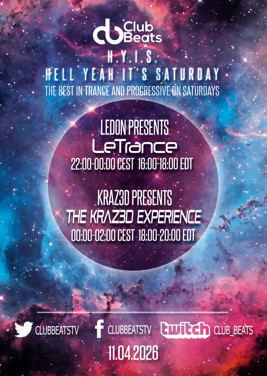 Day 2 of the weekend everyone, and check out this epic line-up!