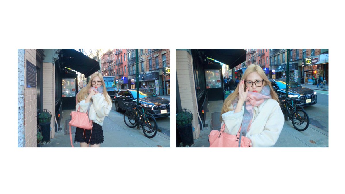 ・°☆ just a girl, a pastel scarf, and a heart full of quiet happiness somewhere between downtown corners and dreamy afternoon light. New York, you are cold, chaotic, beautiful, and impossible not to love!🗽☁️🩰🍦